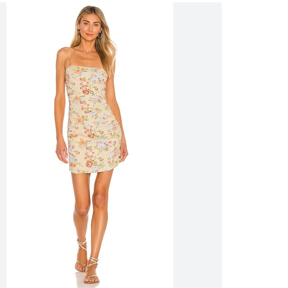 WeWoreWhat Ronnie Dress Vintage Drapes Multi Floral Party Summer Mini Cocktail M